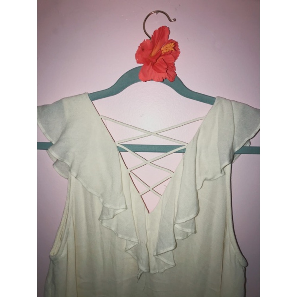 Entro | White Ruffle Dress - Picture 5 of 10